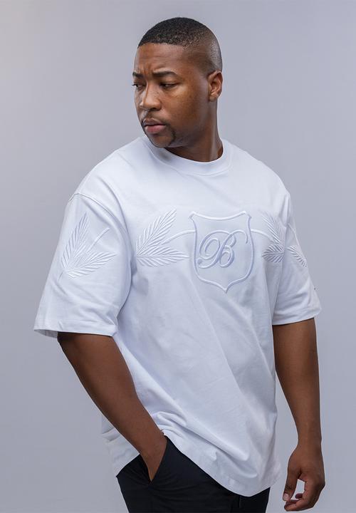 Bogart Man - Bogart laurel crest oversized tee - white