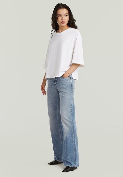 G-STAR - Modern basic relaxed 3\4 sl r t wmn - white