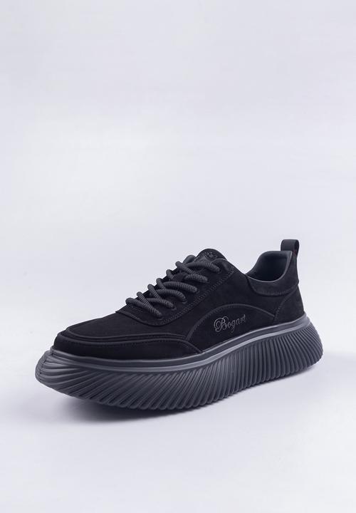 Bogart Man - Bogart ripple platform sneakers - black