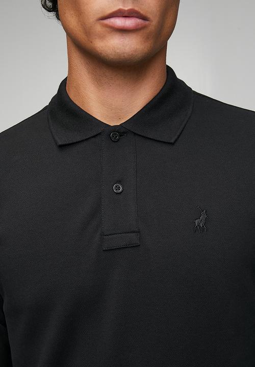 POLO - Long Sleeve Carter Essential Pique Golfer - Black