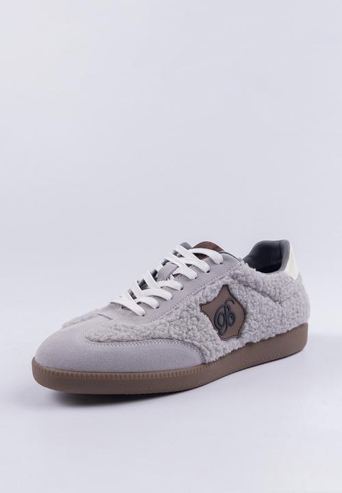 Bogart Man - Bogart sherpa monogram sneakers - grey