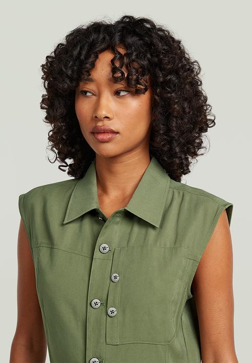 G-STAR - Cinch dress s\l wmn - four leaf clover