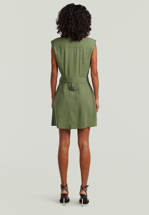 G-STAR - Cinch dress s\l wmn - four leaf clover
