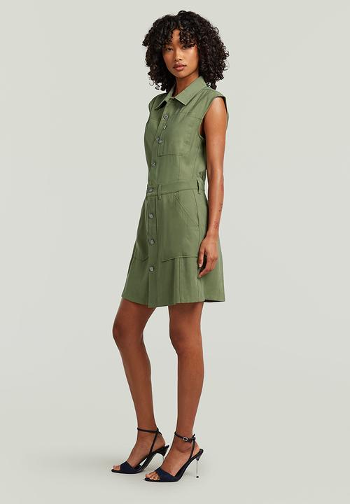 G-STAR - Cinch dress s\l wmn - four leaf clover