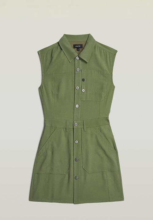 G-STAR - Cinch dress s\l wmn - four leaf clover