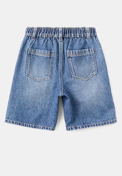 MANGO - Bermudas Loose - Open Blue