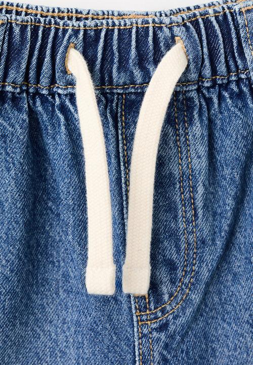 MANGO - Bermudas Loose - Open Blue