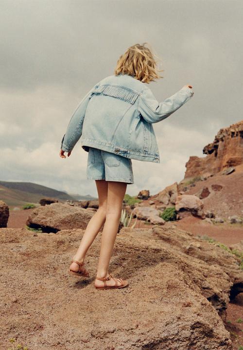 MANGO - Shorts Gigi - Open Blue