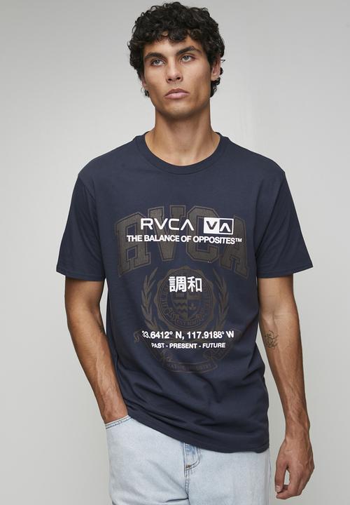 RVCA - Unitext Short sleeve - Moody Blue