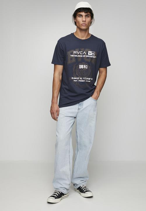 RVCA - Unitext Short sleeve - Moody Blue