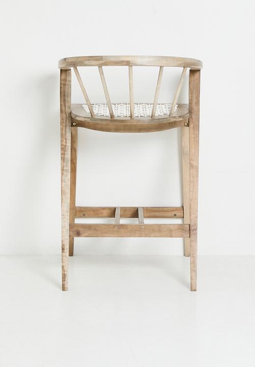Homewood - Nia Barstool - Natural & White