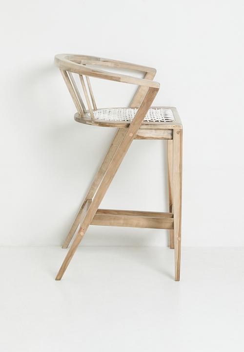 Homewood - Nia Barstool - Natural & White