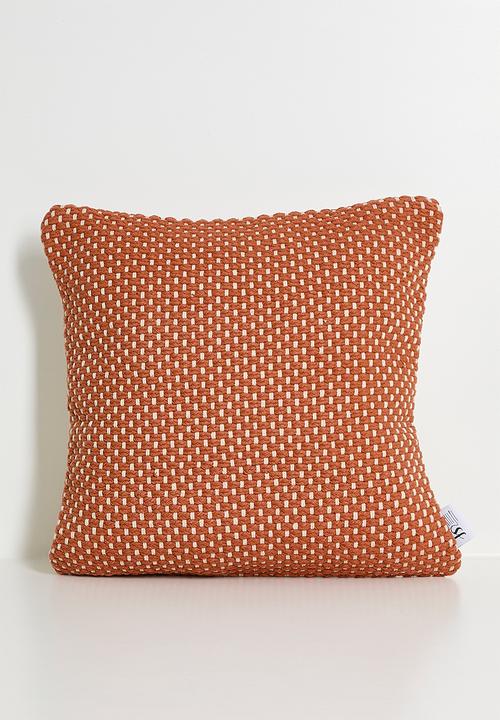 Tonga Woven Cushion Cover - Rust