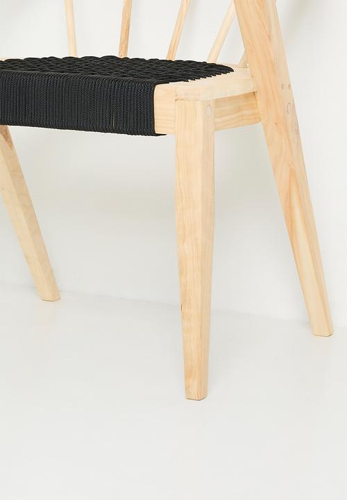 Homewood - Nia Dining Chair - Natural & Black