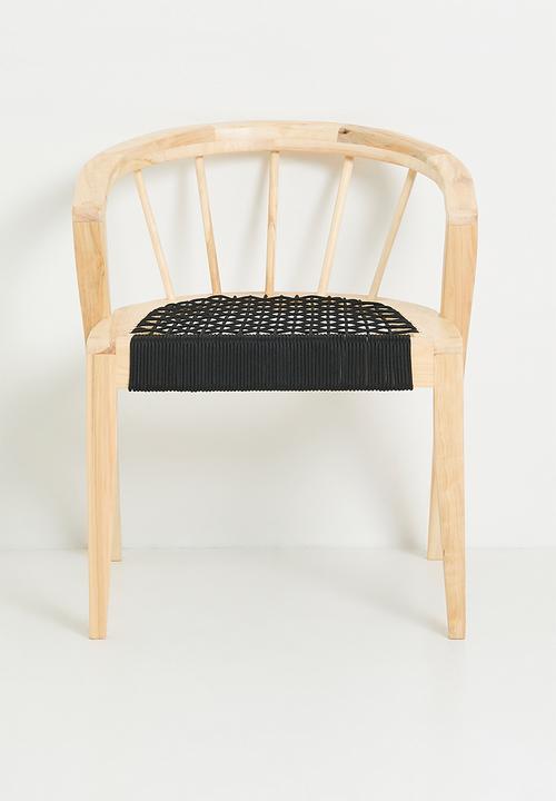 Homewood - Nia Dining Chair - Natural & Black