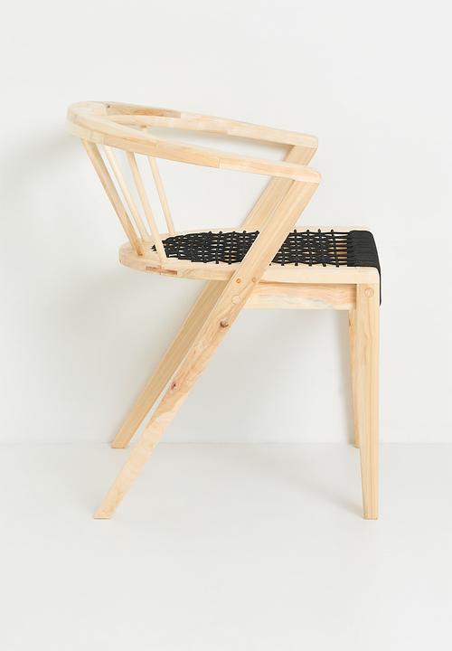 Homewood - Nia Dining Chair - Natural & Black
