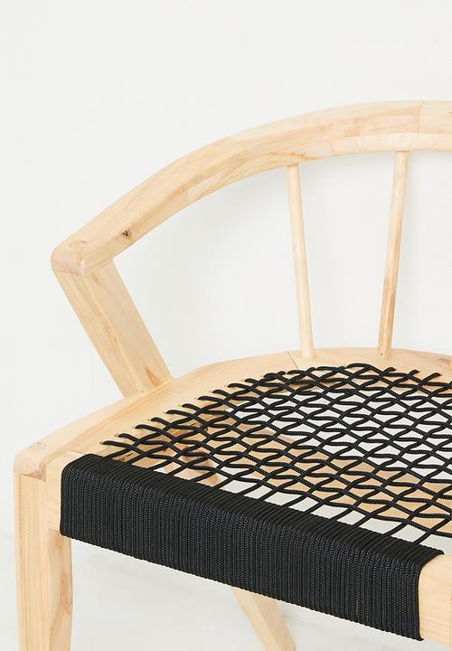 Homewood - Nia Dining Chair - Natural & Black