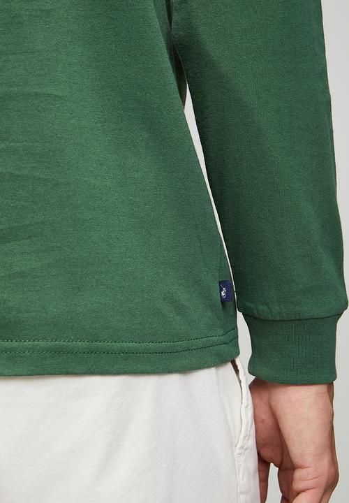 POLO - Paul Essential Badge Ls Tee - Green