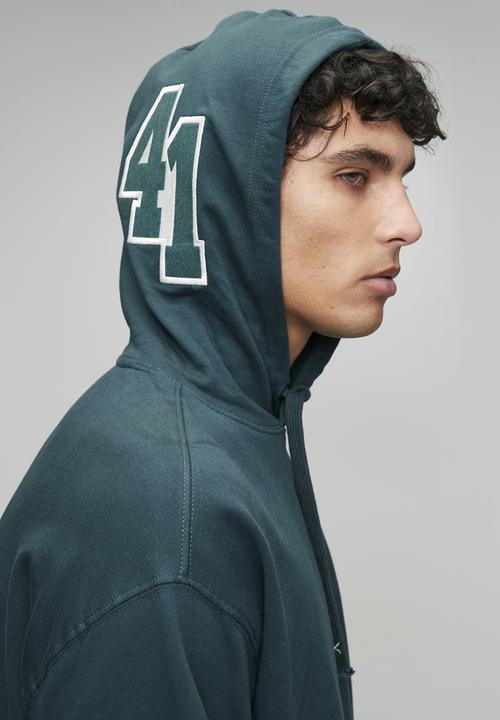 JEEP - Oversized Fleece Pullover Hoodie - Green