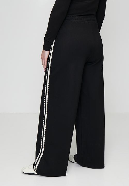 Me&B - Plus Contrast Ponti Pant - Black