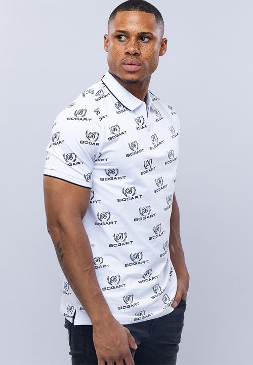 Bogart Man - Bogart casual cool golfer polo - white