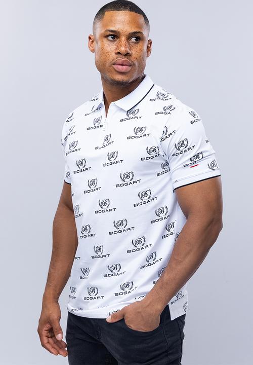 Bogart Man - Bogart casual cool golfer polo - white
