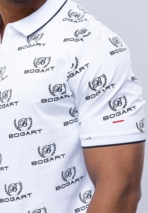 Bogart Man - Bogart casual cool golfer polo - white
