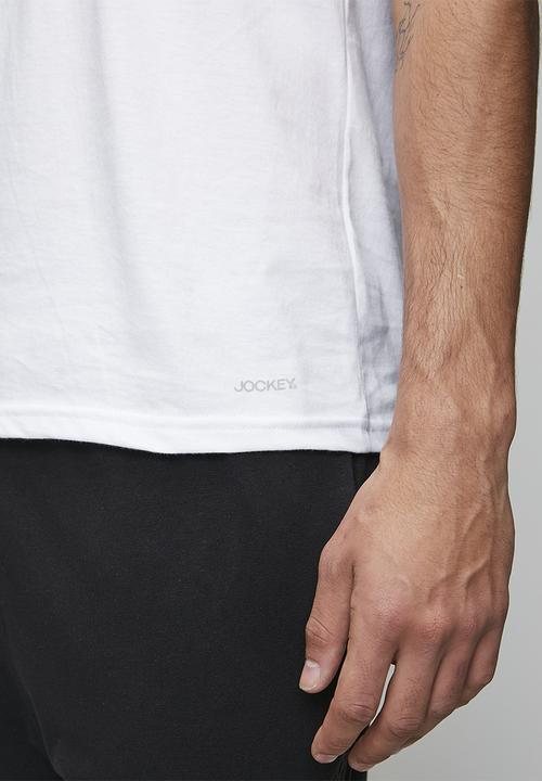 Jockey - 2Pk Crew Undershirt - White  