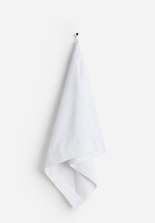 H&M - Cotton terry bath towel - white