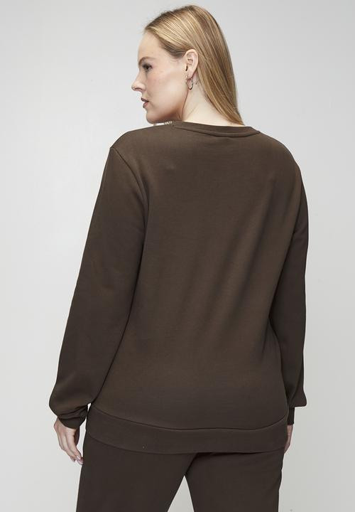 FILA - Plus Diva Sweatshirt - Chocolate Martini