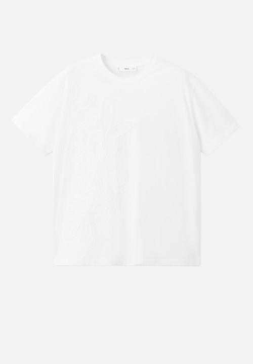 MANGO - T-shirt jazmin - natural