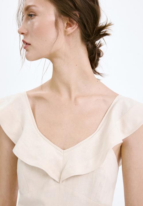 MANGO - Dress vola - light/pastel brown