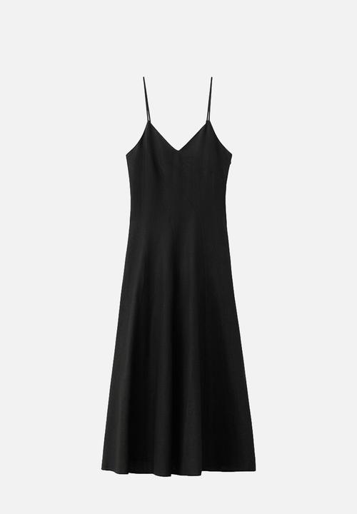 MANGO - Dress rayitu - black