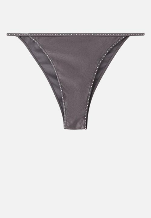 MANGO - Bikini pantie cosmo- grey