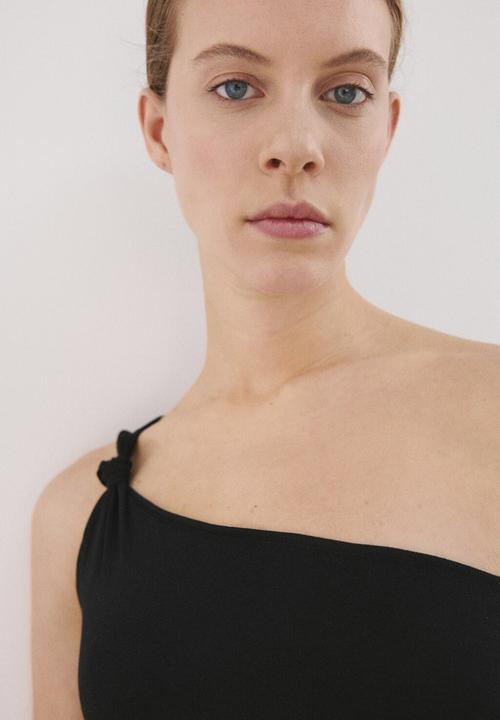 MANGO - Top lipcombo - black