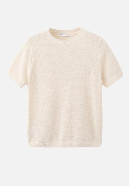 MANGO - Sweater madeana - light beige