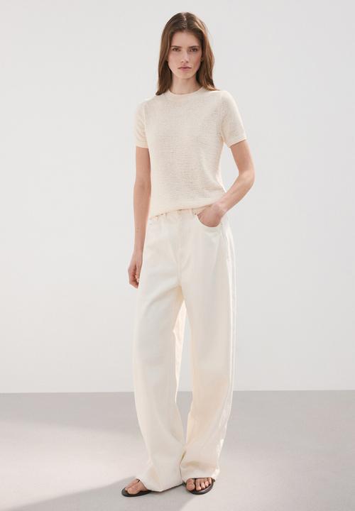MANGO - Sweater madeana - light beige