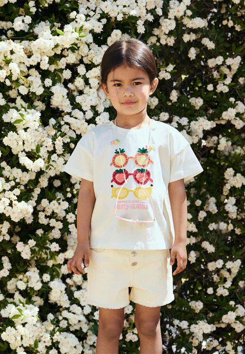 MANGO - T-Shirt Glasses - Natural