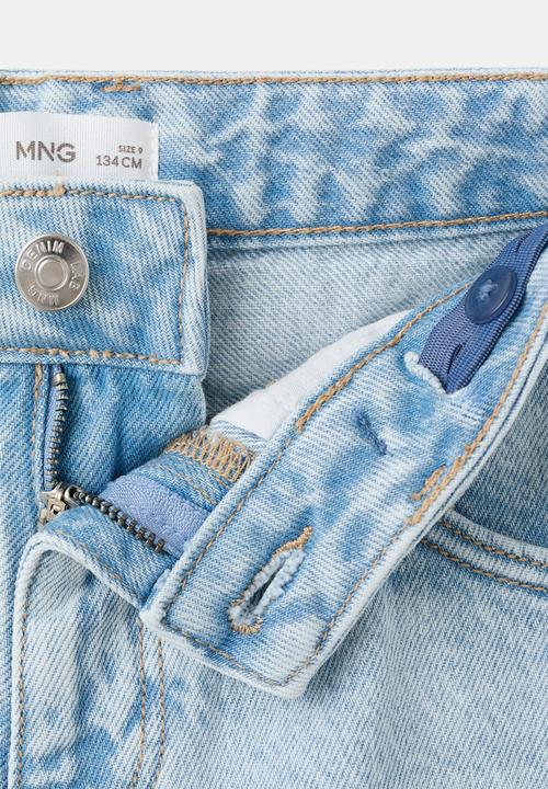 MANGO - Bermudas Baggy - Open Blue