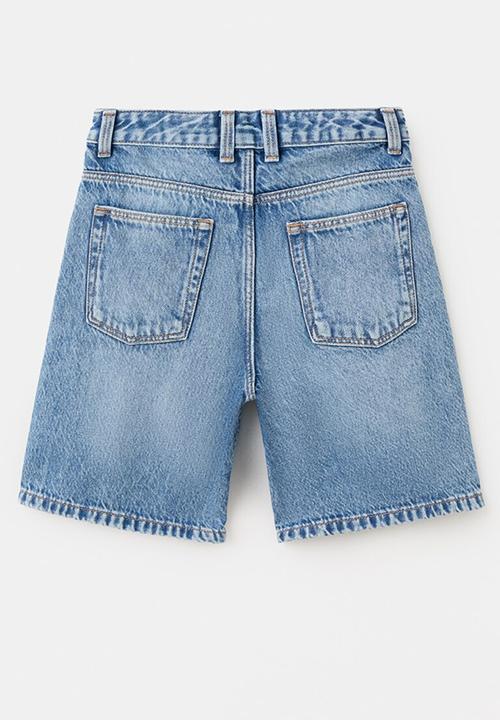 MANGO - Bermudas Baggy - Blue