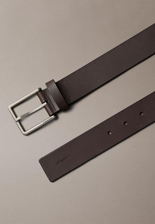 Calvin Klein - Warmth Buckle Smooth 35Mm - CK Dark Brown/Antique Silver