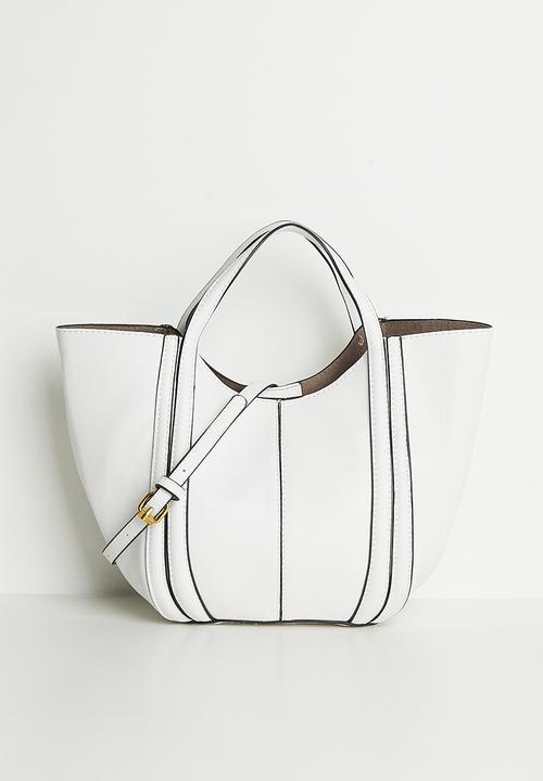 Tessa Design - Ashlyn Top Handle Crossbody Bag - White