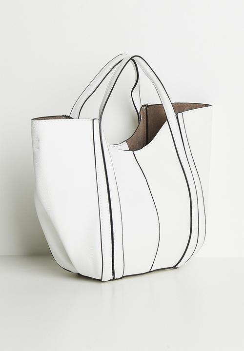 Tessa Design - Ashlyn Top Handle Crossbody Bag - White