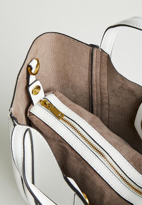 Tessa Design - Ashlyn Top Handle Crossbody Bag - White