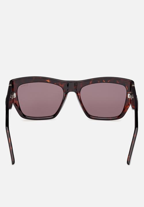 GUESS - Square Shape Sunglasses 54 mm - Dark Havana