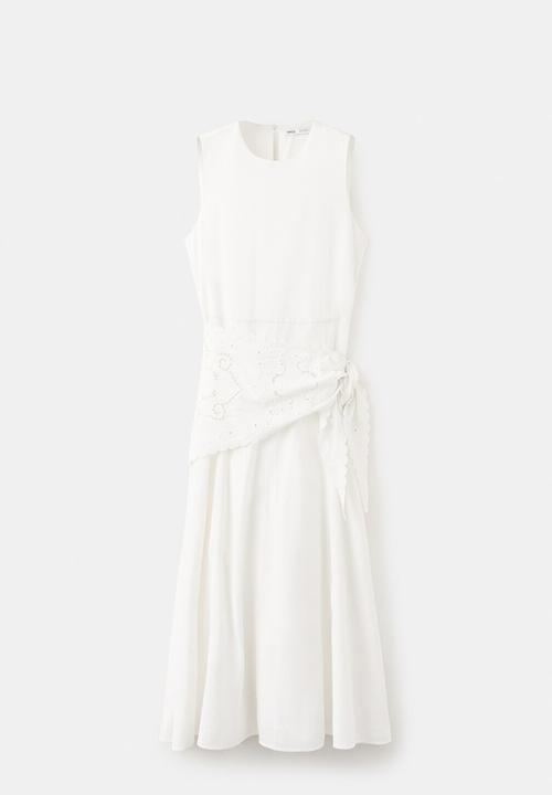MANGO - Dress scarf2 - light beige