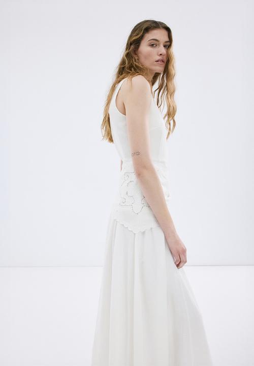 MANGO - Dress scarf2 - light beige