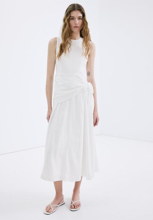 MANGO - Dress scarf2 - light beige