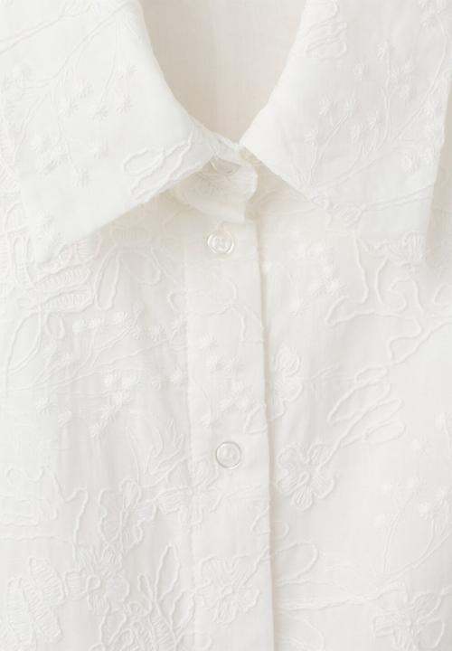 MANGO - Dress cata - ecru