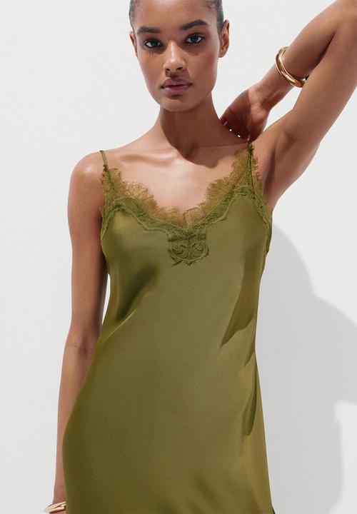MANGO - Dress easy - green